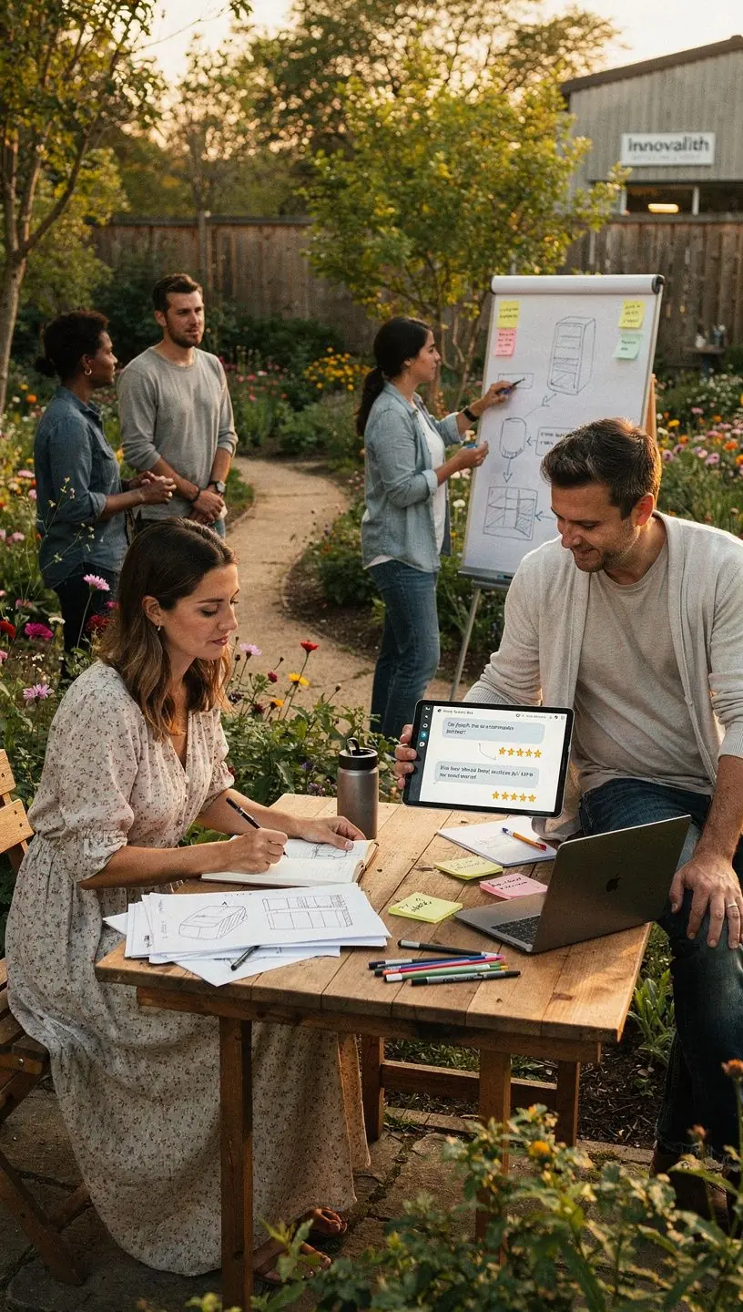 Professional team collaboration